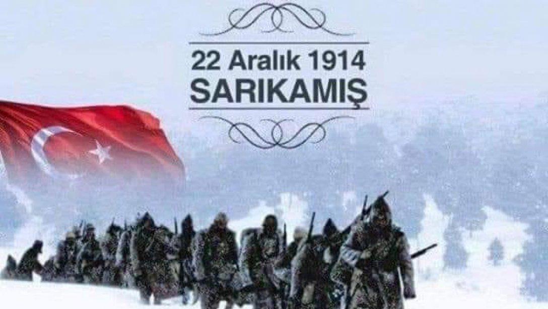 22 Aralık 1914 de Can Veren Tüm Mehmetçiğimizi Özlem, Minnet, Rahmetle...